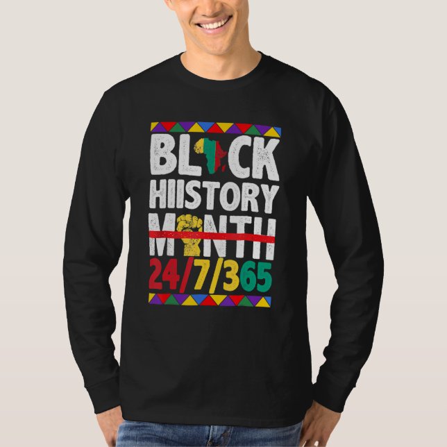 Black History Month 247365 African American Melani T-Shirt (Front)