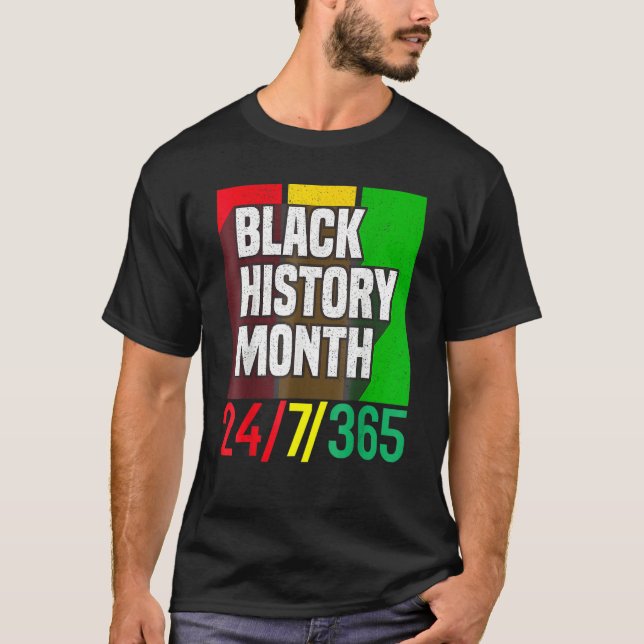 Black History Month 247365 African American Melani T-Shirt (Front)