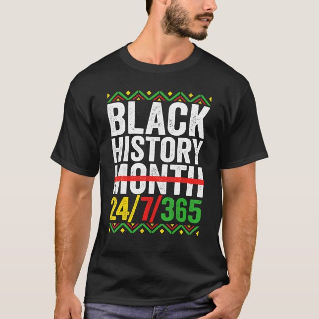 Black History Month 247365 African American Melani T-Shirt (Front)
