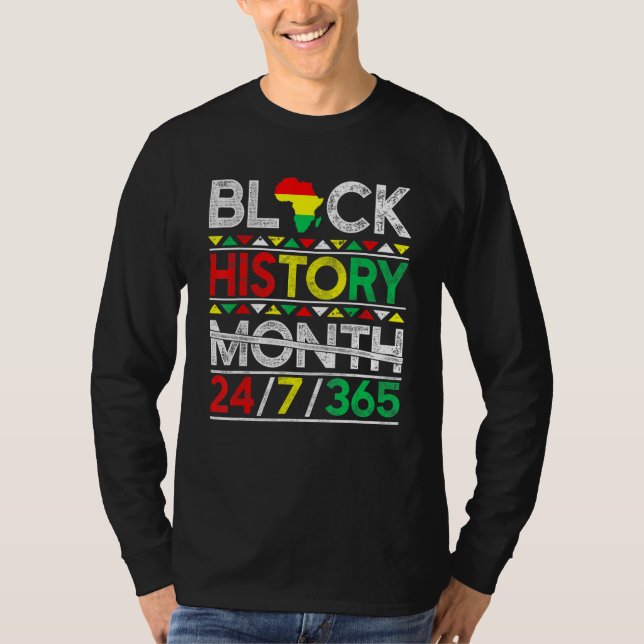 Black History Month 247365 African Melanin Black M T-Shirt (Front)