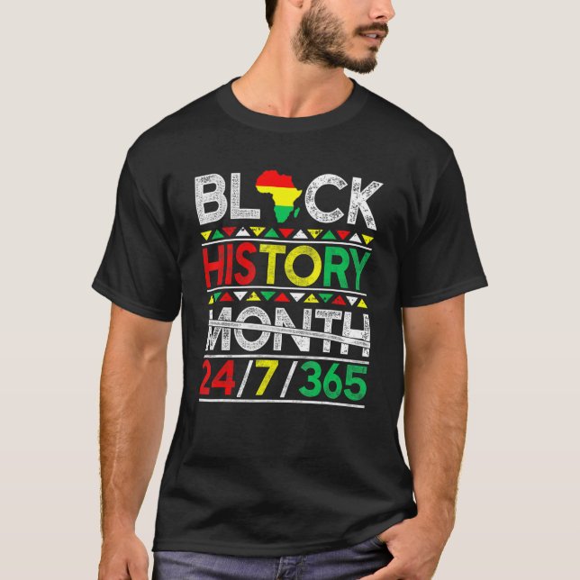 Black History Month 247365 African Melanin Black M T-Shirt (Front)