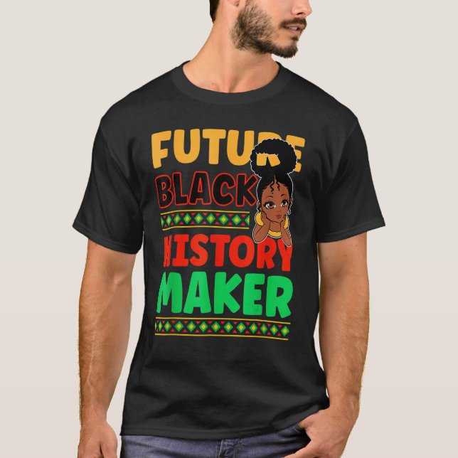 Black History Month 247365 African Melanin Black P T-Shirt (Front)