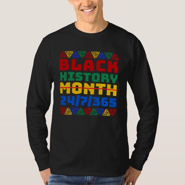 Black History Month 247365 African Melanin Freedom T-Shirt (Front)