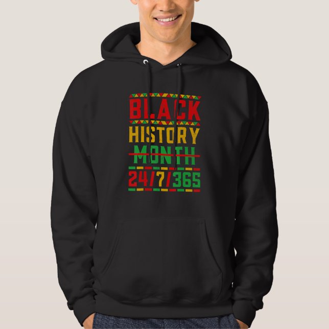 Black History Month 247365 Melanin Pride African A Hoodie (Front)