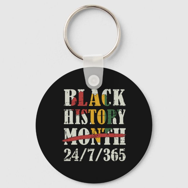 Black History Month 247365 With African Map Flag  Keychain (Front)