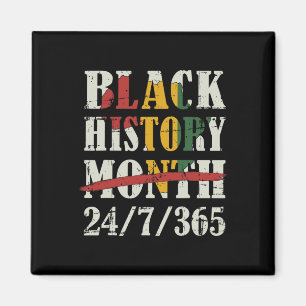Black History Month 247365 With African Map Flag  Magnet