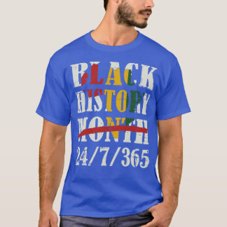 Black history month 247365 with african map T-Shirt