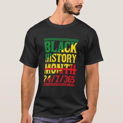 Black History Month 247365 Melanin Pride African T_Shirt