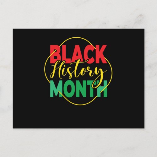 Black History Month 2 Announcement Postcard