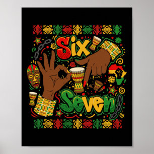 Black History Month 67 Six Seven Meme African Amer Poster