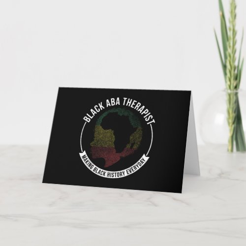 Black History Month ABA Therapist Flag African Ame Invitation