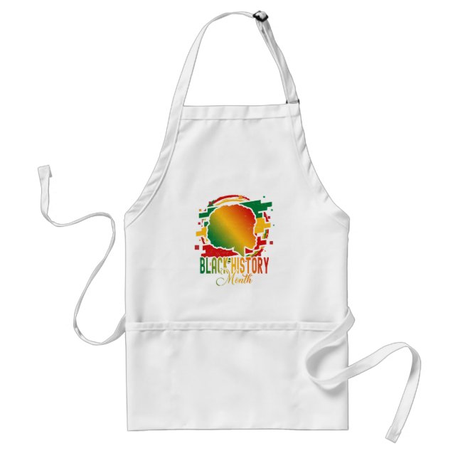 Black History Month Adult Apron (Front)