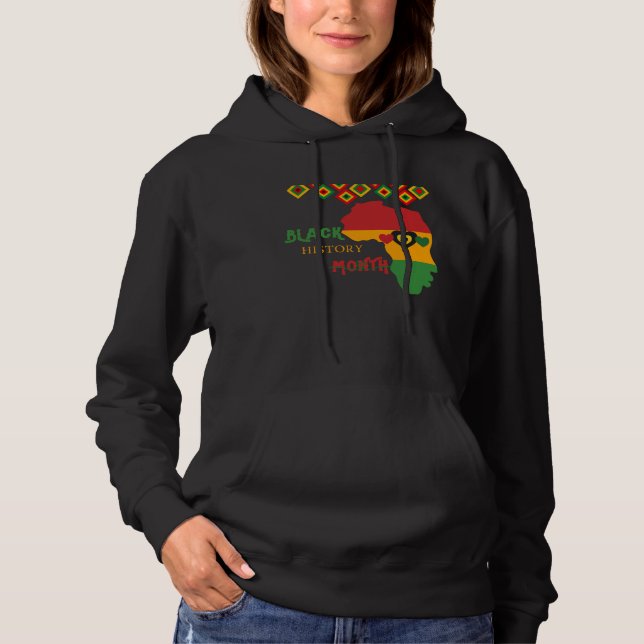 Black History Month Africa American Hoodie (Front)