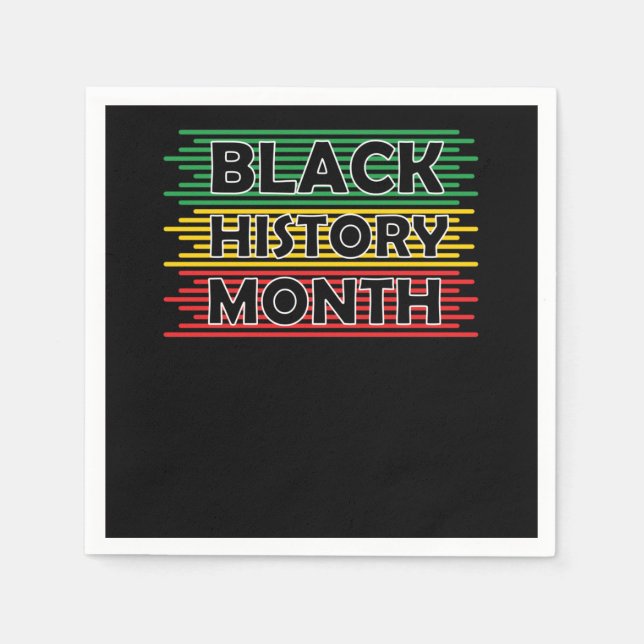 Black History Month Africa Flag (7) Napkins (Front)