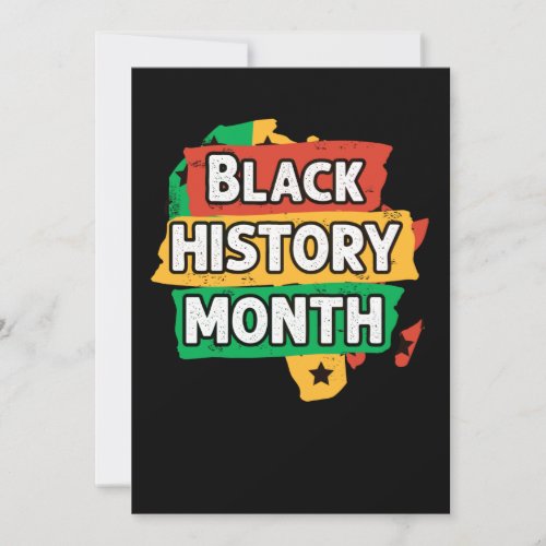 Black History Month Africa Flag Save The Date