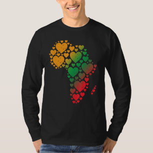 Black History Month Africa Map Black History Month T-Shirt