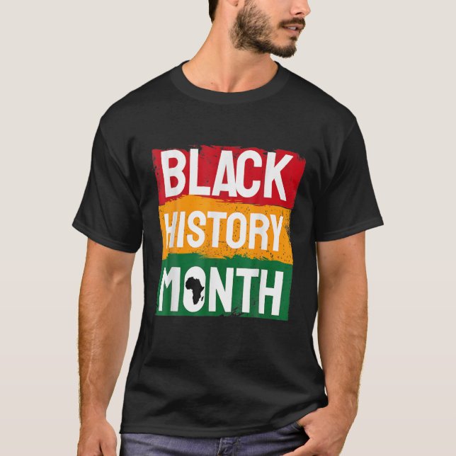 Black History Month. African American Celebration T-Shirt (Front)