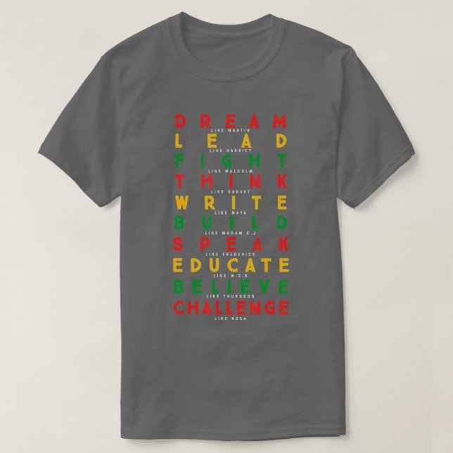 Black History Month African American Country Celeb T-Shirt (Design Front)