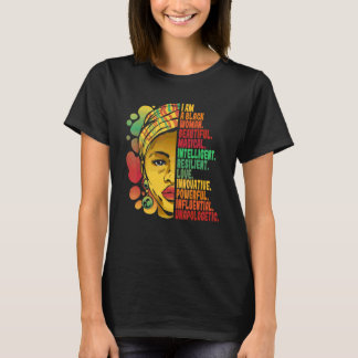 Black History Month African American I Am A Black  T-Shirt