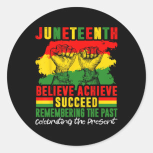 Black History Month African American Juneteenth Classic Round Sticker