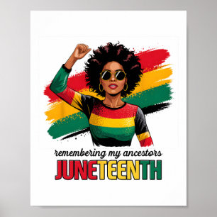 Black History Month African American Juneteenth Gi Poster