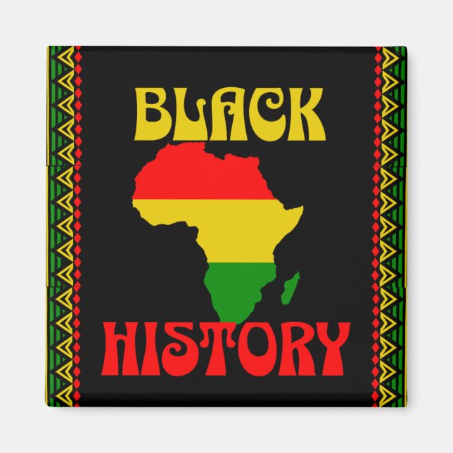 Black History Month, African american Magnet (Front)