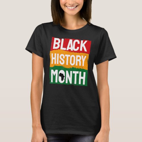 Black History Month African American Men Women BHM T_Shirt
