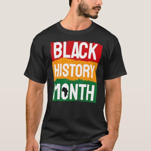 Black History Month African American Men Women BHM T_Shirt