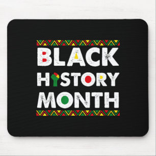 Black History Month African American Men Women Kid Mouse Pad