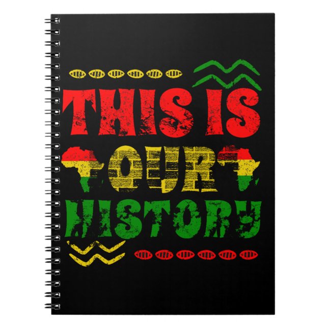 Black History Month, African american Notebook (Front)