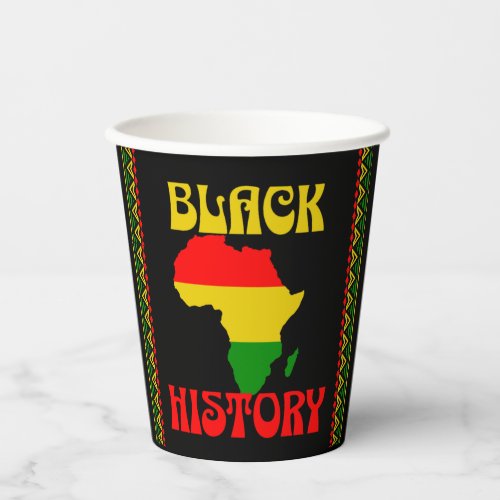 Black History Month African american  Paper Cups