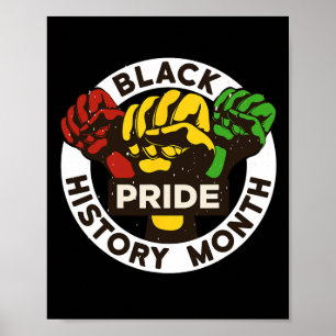 Black History Month African American Pride Fist Me Poster