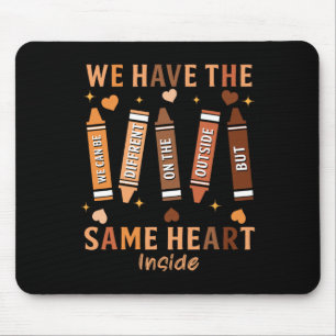 Black History Month African American Same Heart Me Mouse Pad