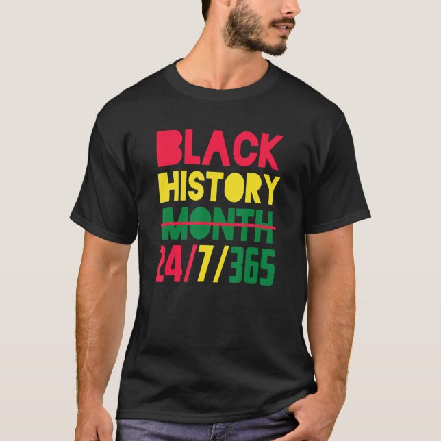 Black History Month African American T-Shirt (Front)