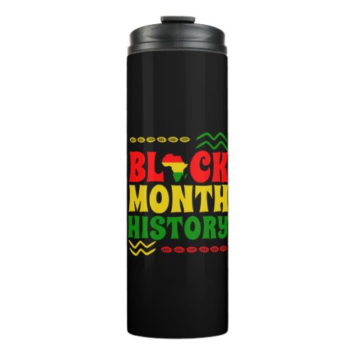 Black History Month African american Thermal Tumbler