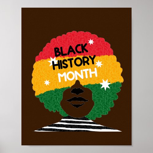 Black History Month African American Woman Poster