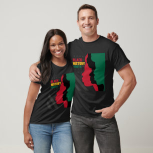 Black History Month African Americans Flag T-Shirt