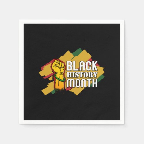Black History Month African Flag Napkins