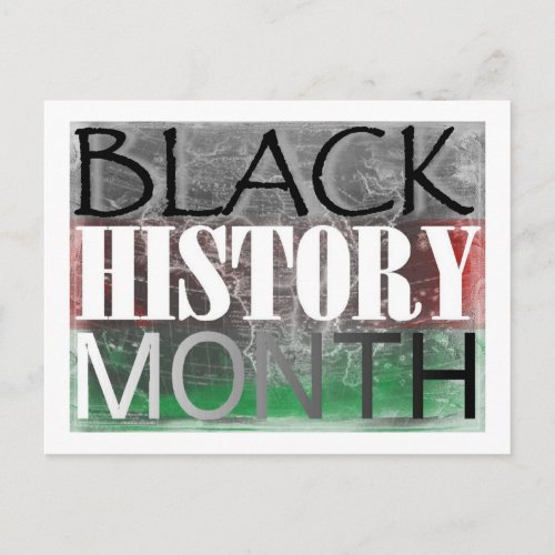 Black History Month African Flag Postcard