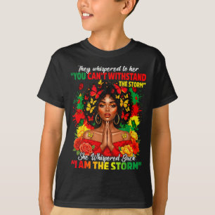Black History Month African Girl Woman Afro I Am T T-Shirt