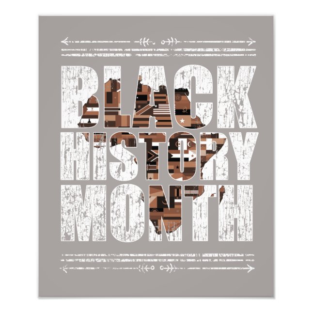 Black History Month African Roots. Photo Print (Front)