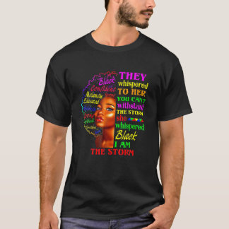 Black History Month African Woman Afro I Am The St T-Shirt