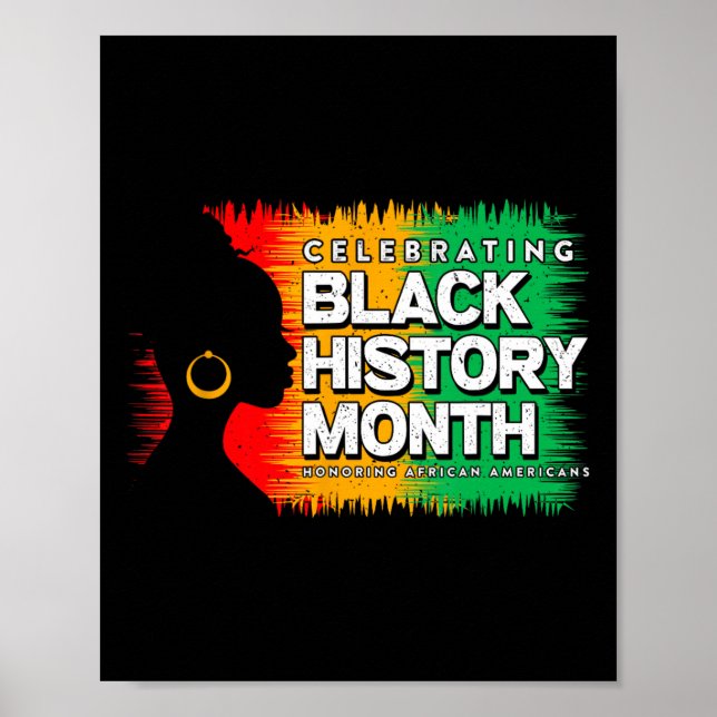 Black History Month Afro African American Juneteen Poster (Front)