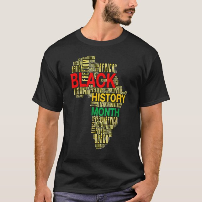 Black History Month Afro African Pride Boys Girls  T-Shirt (Front)