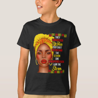 Black History Month Afro Black Women Girls I'm The T-Shirt