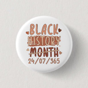 Black History Month Afro Melanin Black Women Afro Button