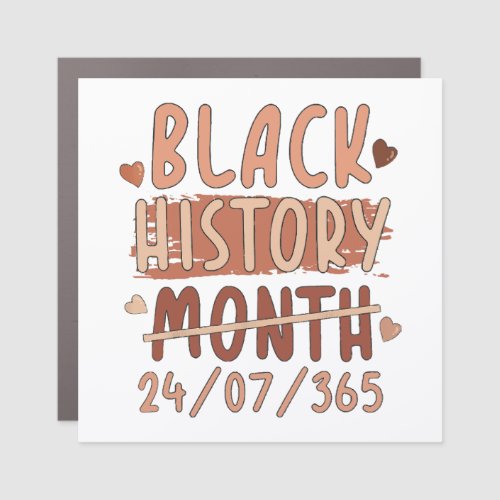 Black History Month Afro Melanin Black Women Afro  Car Magnet