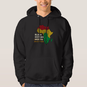 Black History Month Afro Melanin Black Women Afro  Hoodie