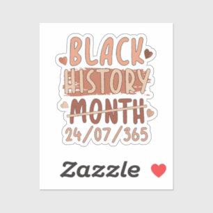 Black History Month Afro Melanin Black Women Afro Sticker