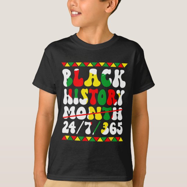 Black History Month Afro Melanin Black Women Afro  T-Shirt (Front)